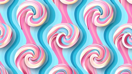 Candy stripe patttern wallpaper