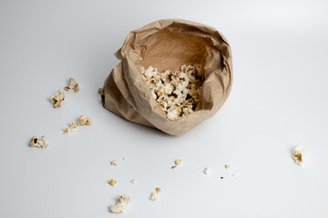 Natural Popcorn in Simple Paper Bag
