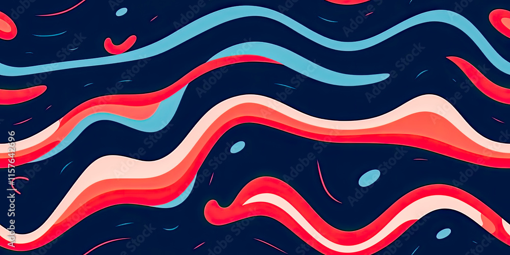 Poster intricate colorful background with mix of shapes and colors