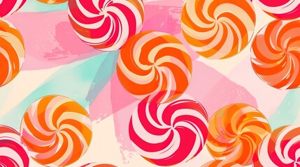Sweet Candy stripe pattern wallpaper