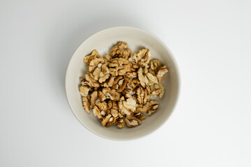 Walnut Kernels in a Bowl