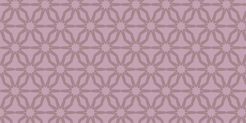 Elegant Geometric Floral Pattern in Soft Pink Shades