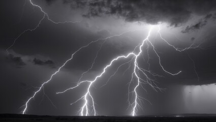 Lightning Storm A striking image of lightning bolts illuminating