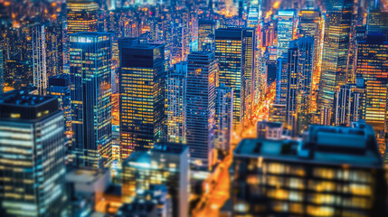 Obraz premium Smart digital Innovation city with connection network reciprocity over the cityscape. of future smart wireless digital city and social media networking systems that connects people with in city