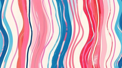 Sweet candy stripe pattern wallpaper