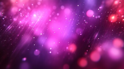 Fototapeta premium Abstract Pink Background with Glowing Lights and Bokeh