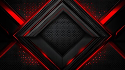Abstract dark red and black geometric background