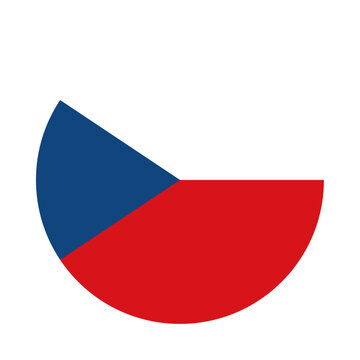 Round Czech Republic flag icon