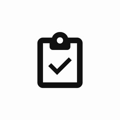 check mark clipboard icon sign vector