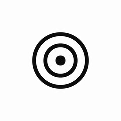 target aim icon sign vector