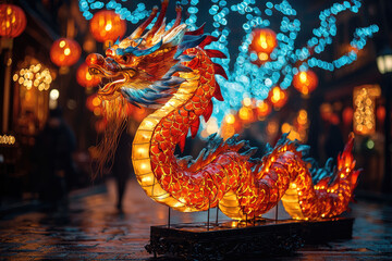 chinese dragon statue