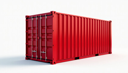 Red Shipping Container: Modern Cargo Transport