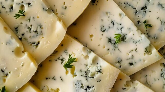 close up of blue cheese gorgonzola