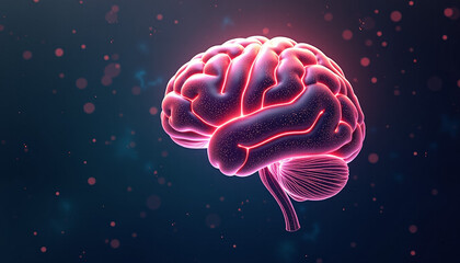 Obraz premium Intricate Brain Anatomy Illustration