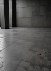 Dark gray cement, seamless floor & wall Cold, industrial setting , backdrop, floor, minimal