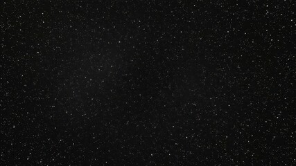 Inky black canvas speckled with countless glittering stars, cosmic dust motes, outer space, cosmos, background