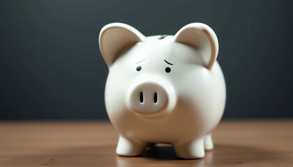 Empty Piggy Bank: A Sad Financial State