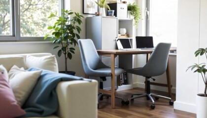 Fototapeta premium home work area_Trend inspiration for your interior designs and social networks such as YouTube, Instagram or WhatsApp. 