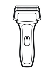 Shaver machine Icon silhouette vector