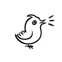 Obraz premium brush stroke hand drawn PNG image with transparent background business icon of social media tweets post opinion