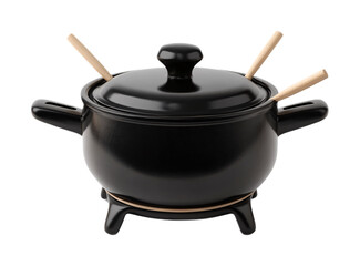 Fondue Pot for Melting & Dipping - Isolated on White Background