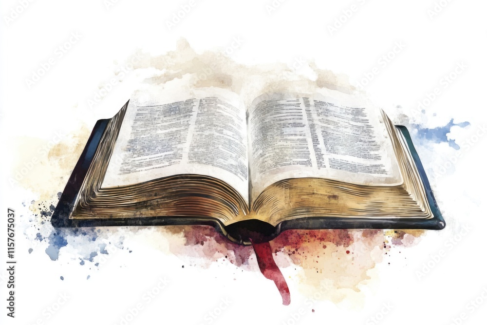 Poster a book lying open on a table, perfect for illustrating learning or reading concepts