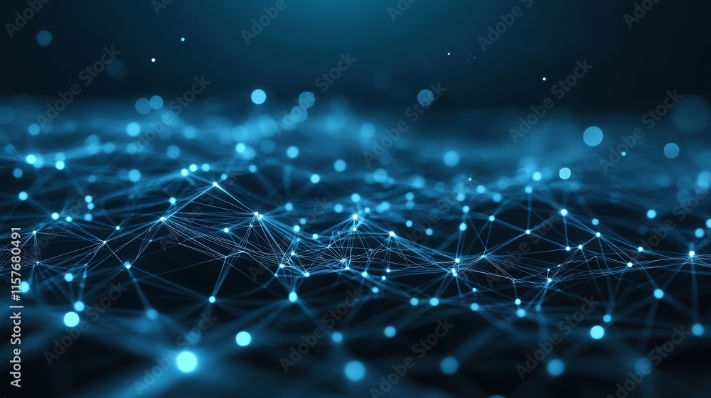Poster abstract digital network connection. futuristic technology background.