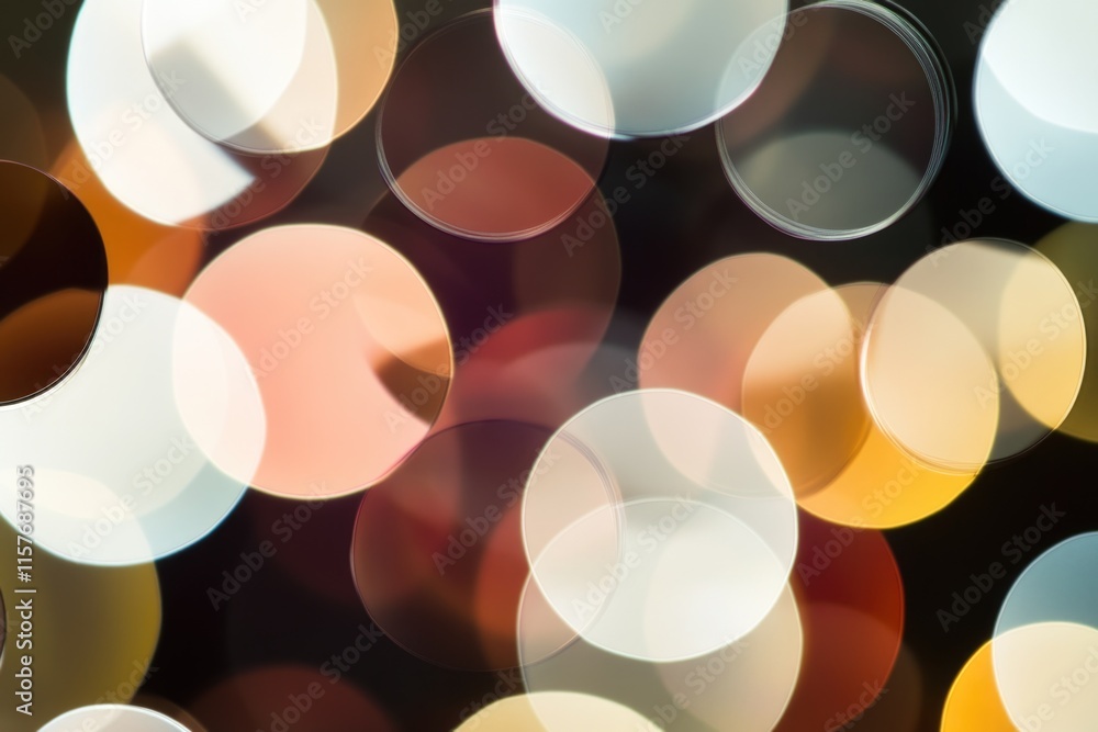 Poster a blurred image of a cluster of lights