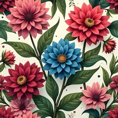 Obraz premium colored decorative wallpaper pattern