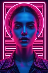 Sci-Fi Diva in Electric Glow