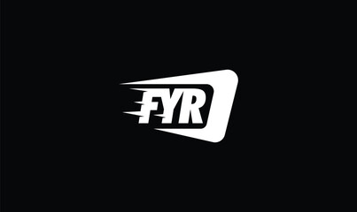 fyr logo design, letter f y r logo, speed, fyr sports logo, sports