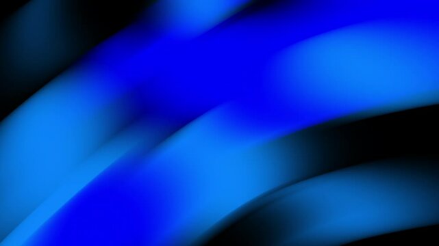 Art abstrait avec des courbes bleues fluides sur fond noir. Parfait pour les conceptions modernes, les arri&egrave;re-plans, les impressions et les projets artistiques dans divers formats.