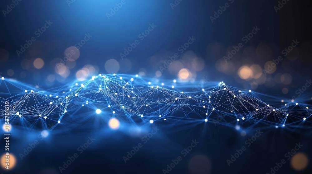 Poster abstract digital network connection background