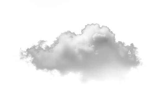 Clean white cloud transparent backgrounds special effect