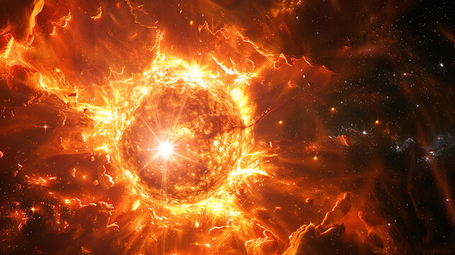 cosmic explosion supernova stellar explosion stock image star death astronomical event space science
