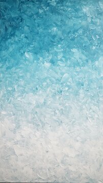Abstract Blue and White Textured Acrylic Painting - made with Generative AI