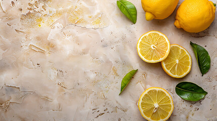 light background top view bergamot citrus food photography text placement menu recipe banner stock image
