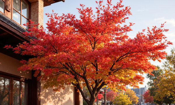 Chinese Tallow Tree (Triadica sebifera) The Chinese tallow tree is a fast-growing deciduous tree with heart-shaped leaves that turn brilliant