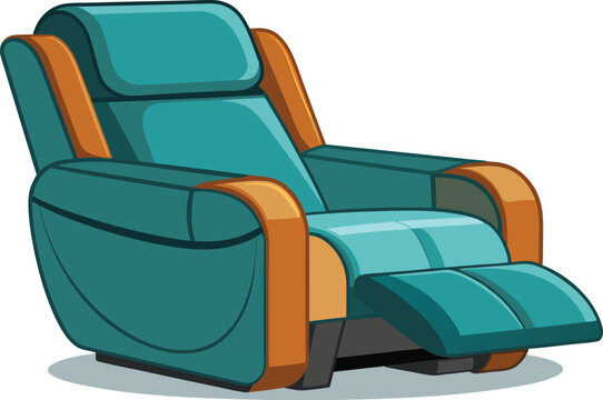 recommend clip art: Customizable Recliner Vector Illustration