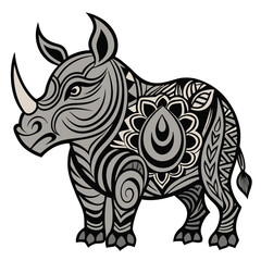 Fototapeta premium illustration of a rhinoceros