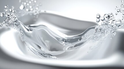 Dynamic Soft Light Water Splash in High Resolution