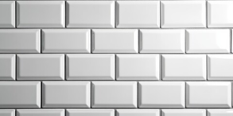 Obraz premium Interior design inspiration white subway tile wall modern home image bright environment close-up view elegant aesthetic