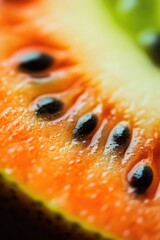 Close-up shot of a sliced fruit, useful for food and health illustrations