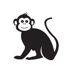 monkey icon illustration design template
