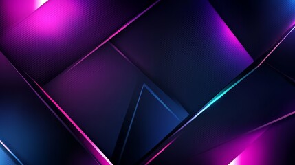 Abstract geometric background with vibrant neon colors and sharp lines.