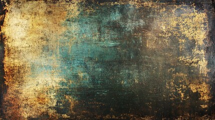 Abstract textured background with golden and teal tones, creating a rich visual depth and warmth.