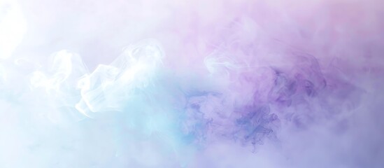 Soft pastel purple and blue colors blending on white.