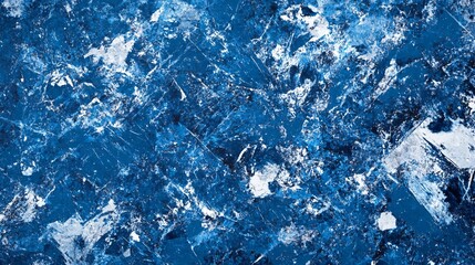 Obraz premium Abstract texture in deep blue and white hues, conveying a sense of depth and movement.