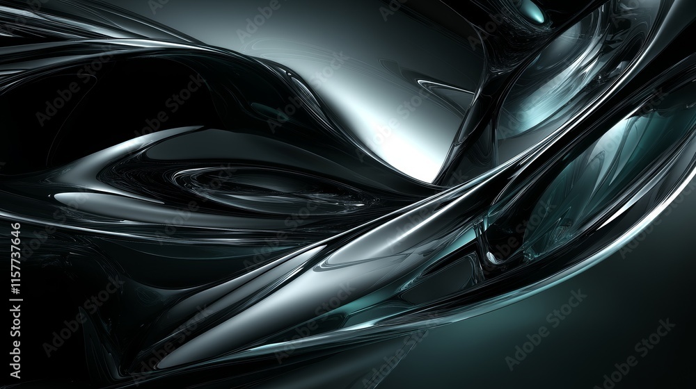 Poster abstract dark background with metallic texture