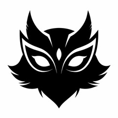 black and white mask